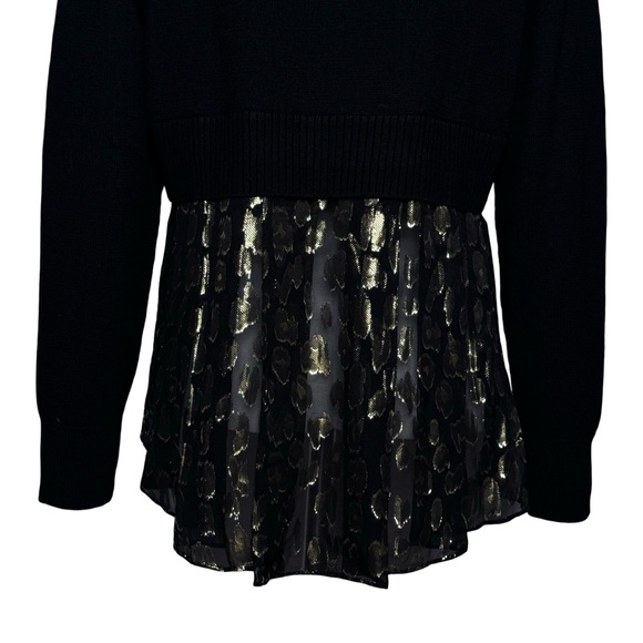 $375 NWT VERONICA BEARD Concord Sweater Sz L Black - Picture 7 of 11